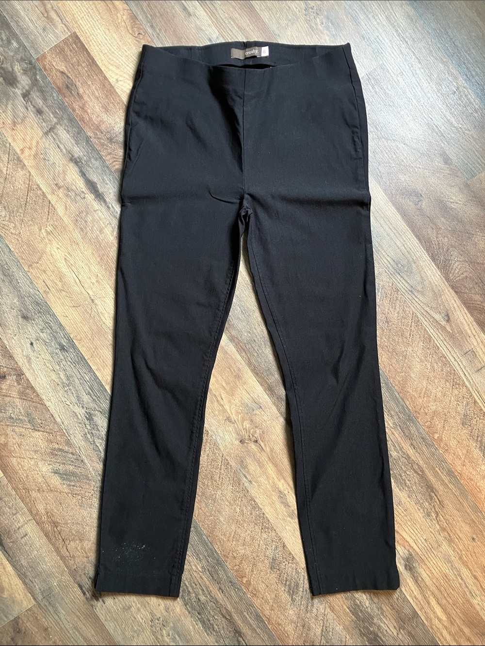 Black Skinny Pull-On Pants